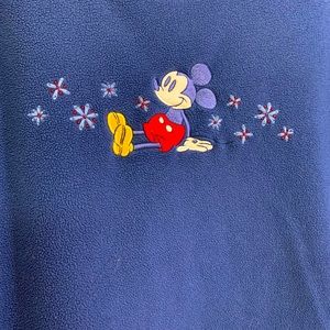 Vintage Mickey Mouse Fleece Crew Neck Sweater